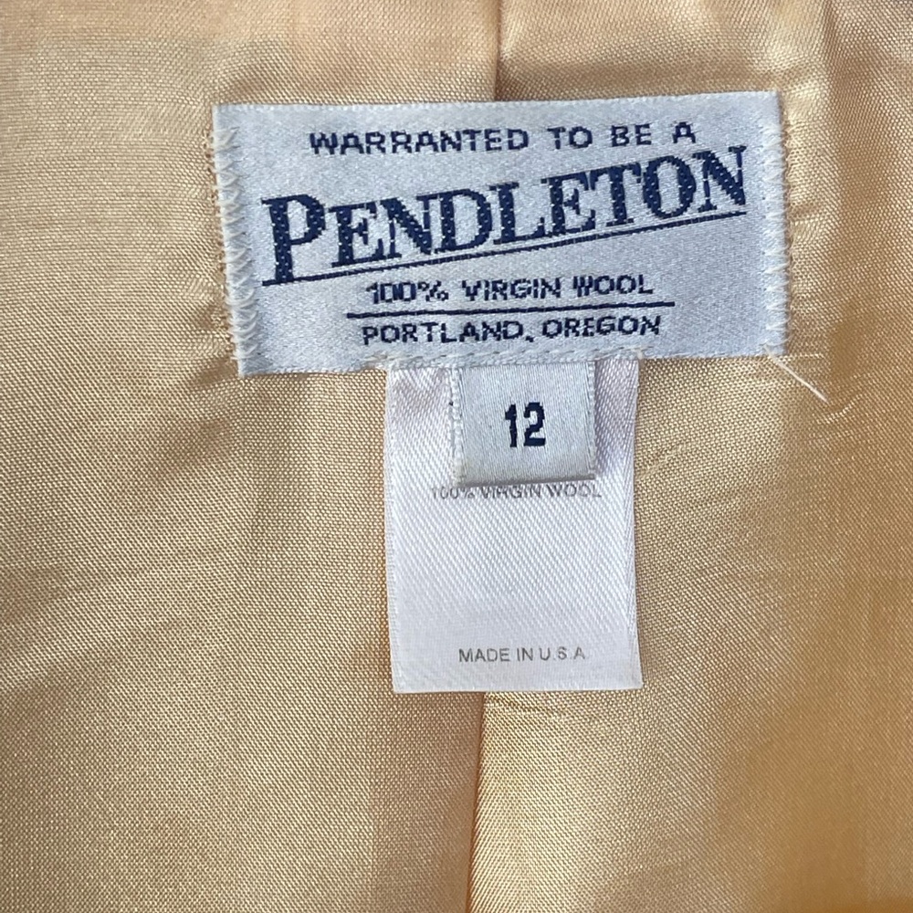 Pendleton Yellow Blazer Size 12 - image 4